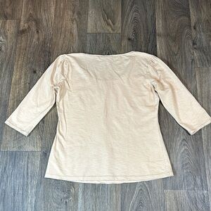 Classic Beige Long Sleeve Top